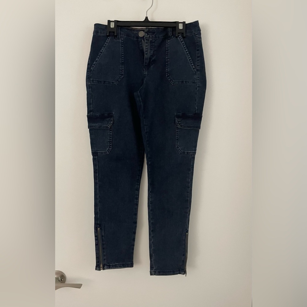 Boom Boom Blue Cargo Jeans with Zip Ankle - size 9